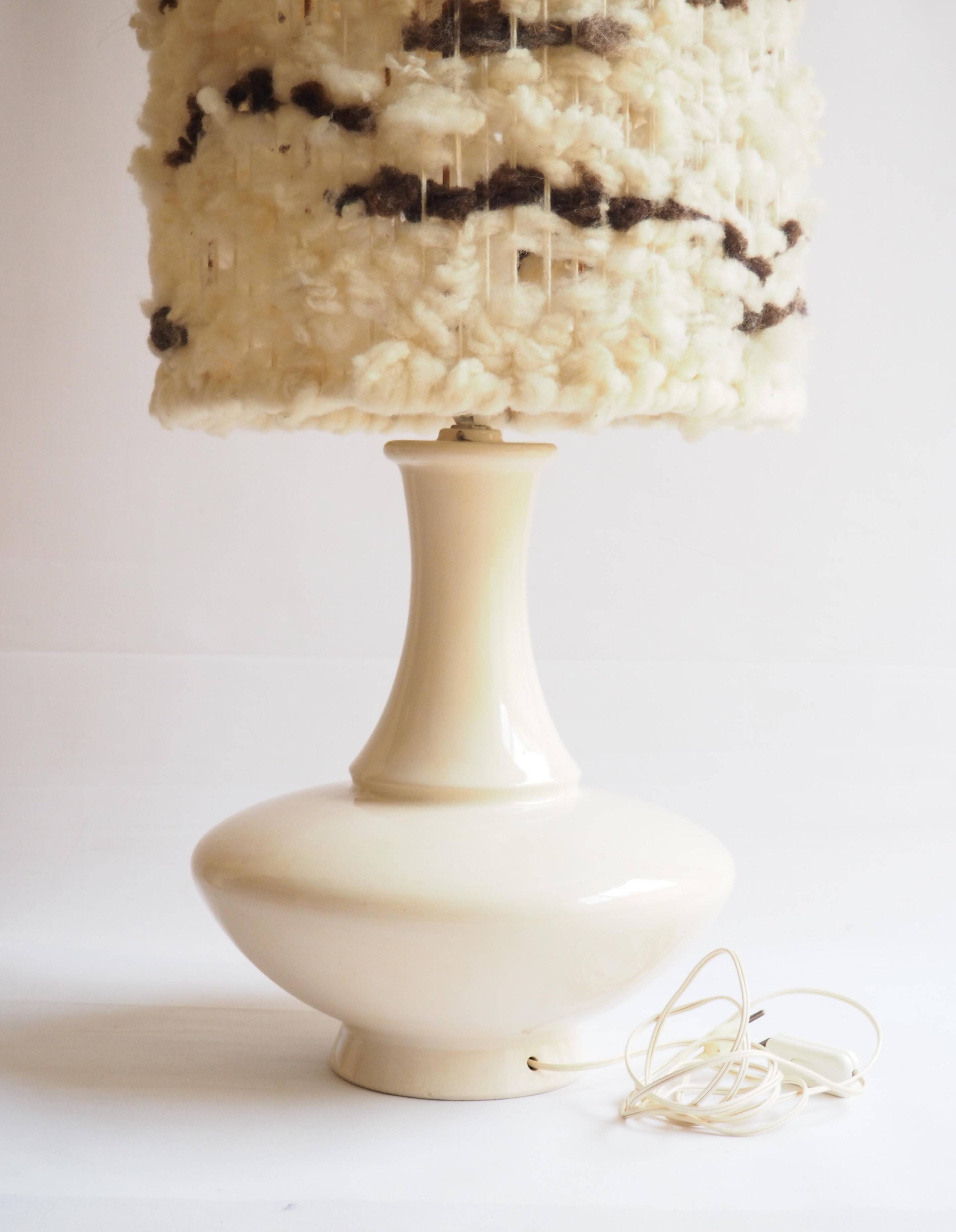 Large ceramic floor lamp