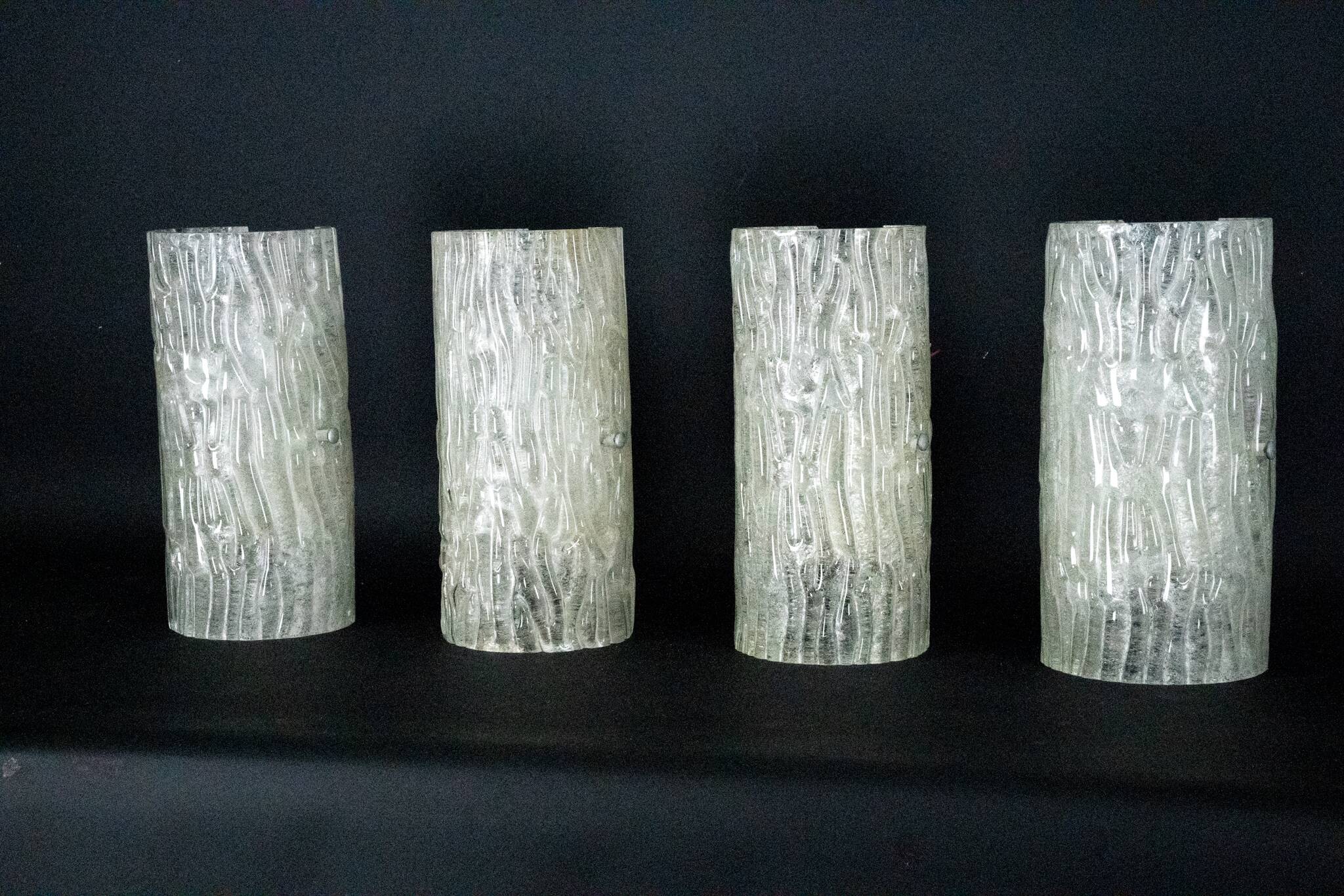 60s Toni Zuccheri Venini Murano glass sconces, horizontal or vertical.