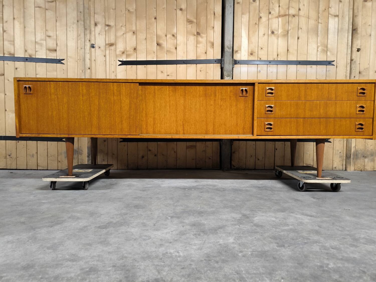 Vintage Scandinavian teak sideboard