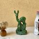 Animal figurine doe fawn bambi ceramic earthenware of St Clément Vintage 60s