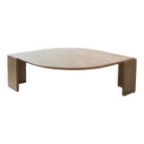 Travertine coffee table