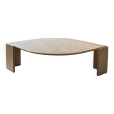 Travertine coffee table