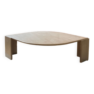 Travertine coffee table
