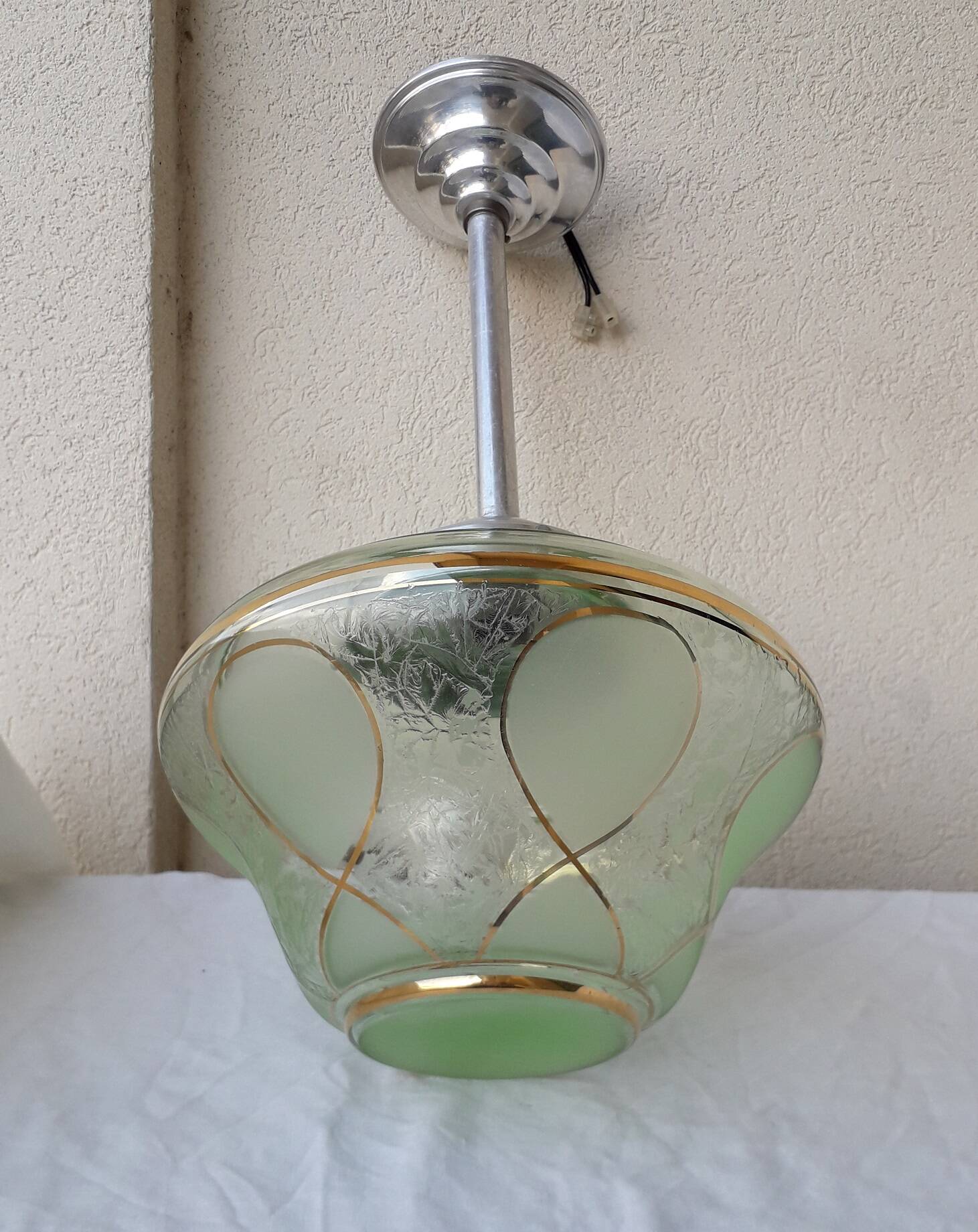 Suspension plafonnier en verre