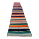 Old Turkish narrow Kilim Runner 262x51 cm shabby chic, vintage kelim