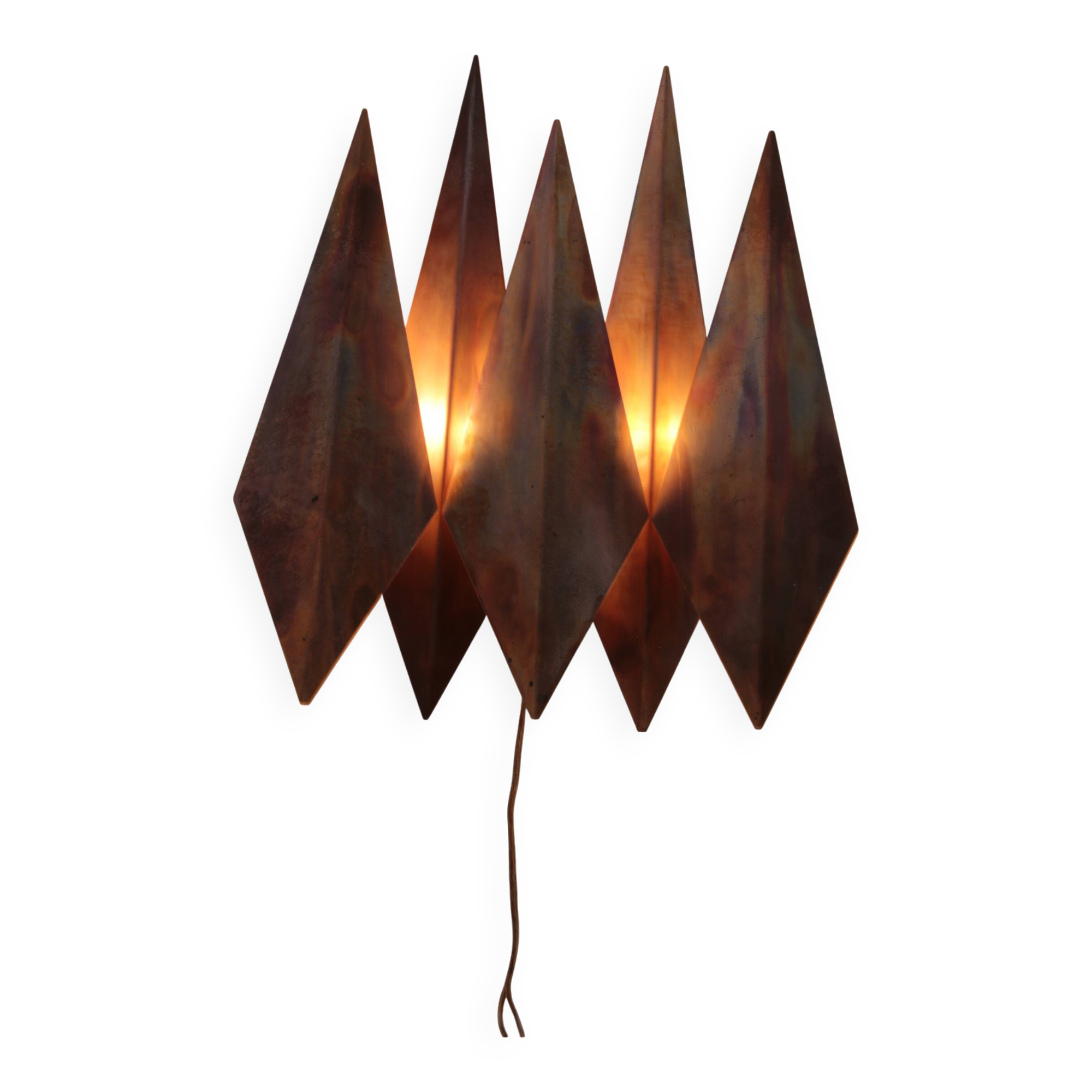 Danish Copper Walllamp from Svend Aage Holm Sorensen 1960