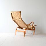 “Pernilla” armchair and footstool designed by Bruno Mathsson