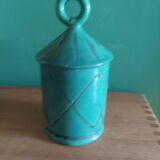 Candle holder in glazed ceramic 60s
