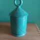 Candle holder in glazed ceramic 60s