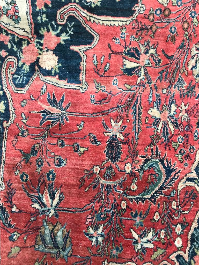 Old Persian Bidjar rug hand made wool 183 X 268 cm