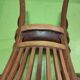 Fauteuil de bureau en teck et cuir vintage