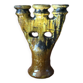 Tamegroute pottery candle holder