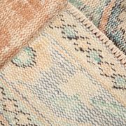 3x9 Pale Orange & Blue Vintage Runner Rug, 80x283Cm SK 6027