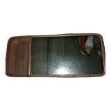 Rattan coffee table with mirror top
