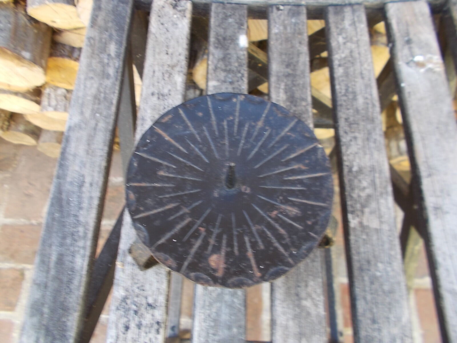 Wrought iron candlestick