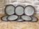 Set of 8 ceramic dessert plates from Poterie Hautes Ribes, Grasse