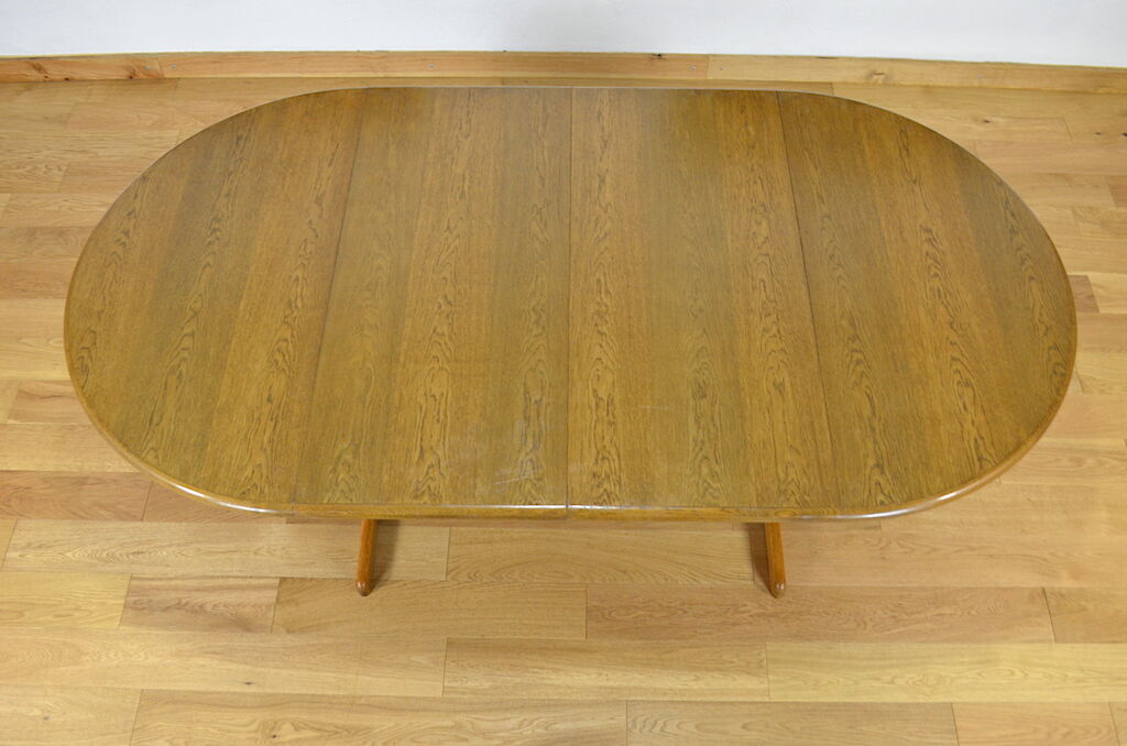 Lubke vintage 1960 Scandinavian design oval table
