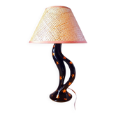 Lampe en céramique étoilée 1950.