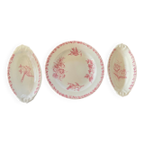 Set of three iron earth dishes