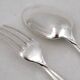 Christofle Galea, lot of 12 dessert pieces, forks, spoons, knives.