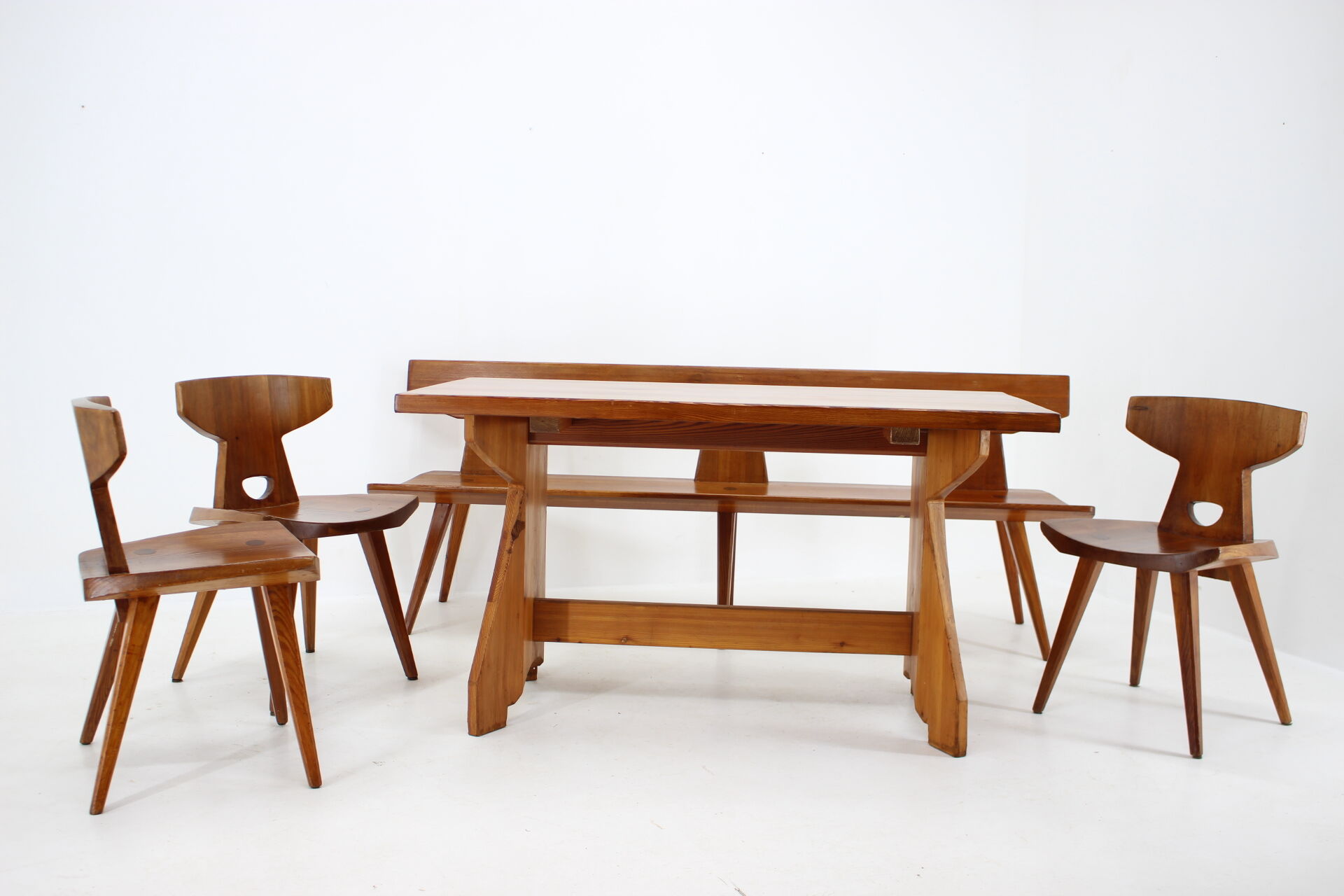 1960s jacob kielland-brandt dining set for i. christiansen, denmark