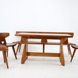 1960s jacob kielland-brandt dining set for i. christiansen, denmark