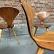 Set of 4 Norman Cherner chairs for Plycraft USA in teak, 1960s