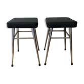 2 stools minimalist in leatherette