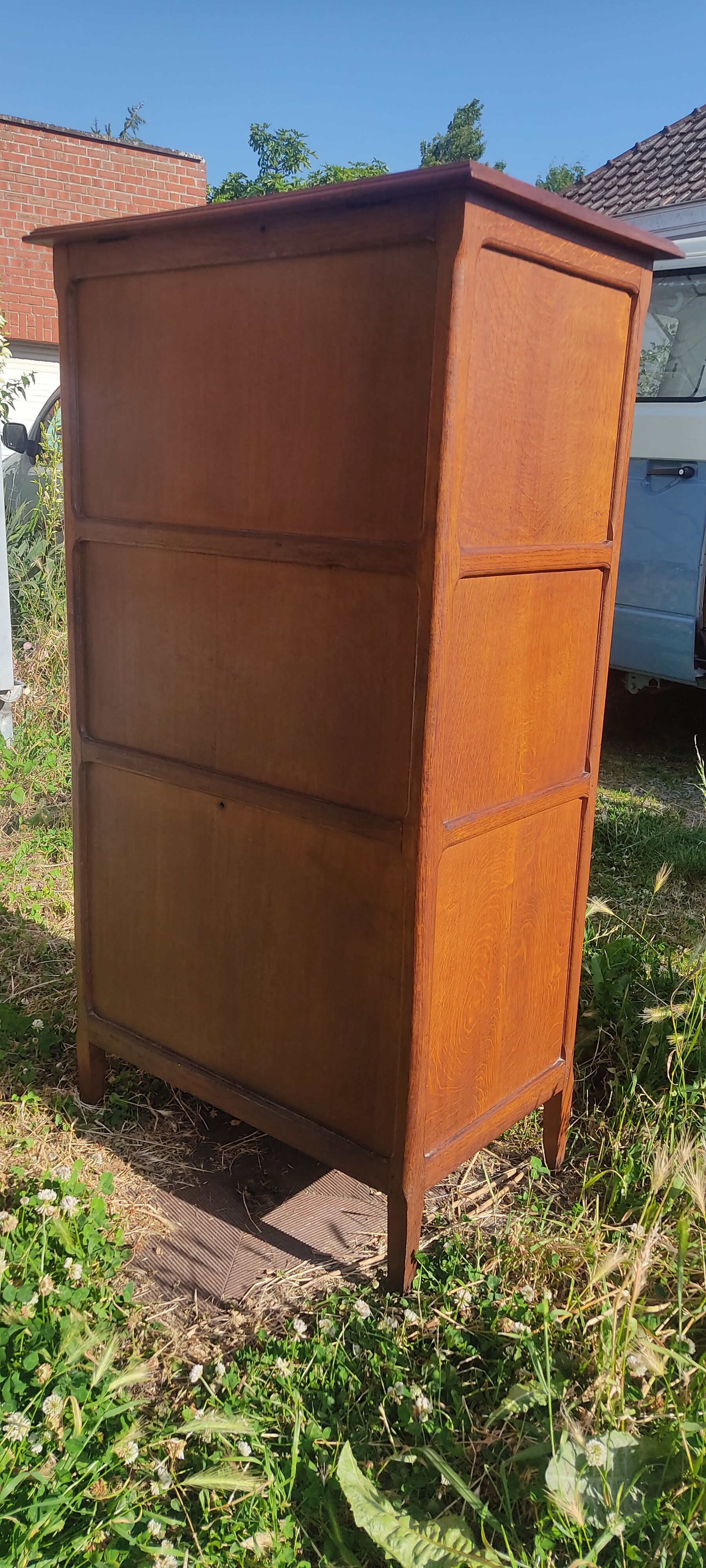 Glazed wardrobe, vintage