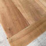 Louis XV extendable dining table from the 18th century, renovated in solid oak, 315cm