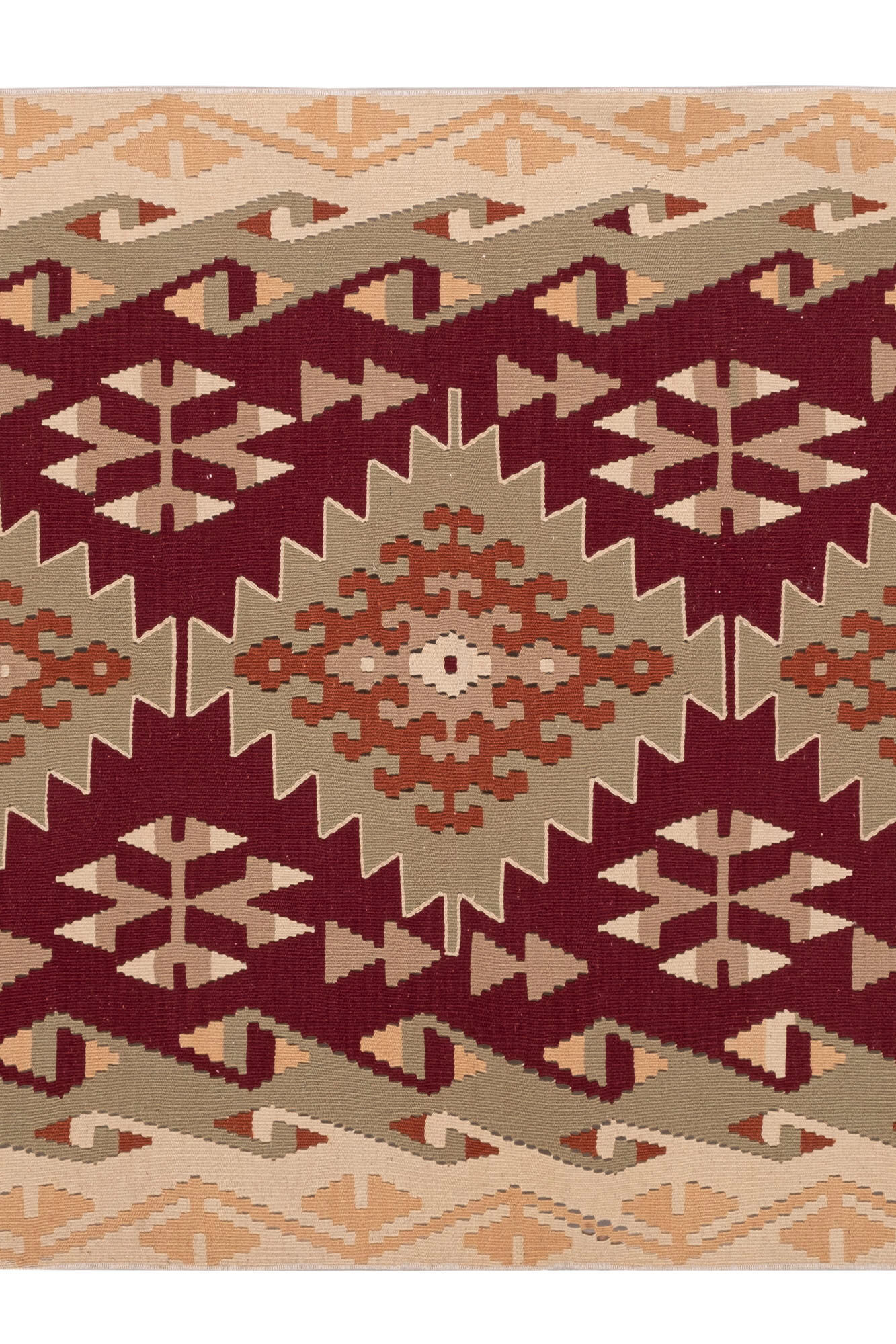 Vintage turkish kayseri kilim rug 4' x 7'5"