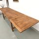 Large extendable farmhouse table in solid cherry wood - 1900s
