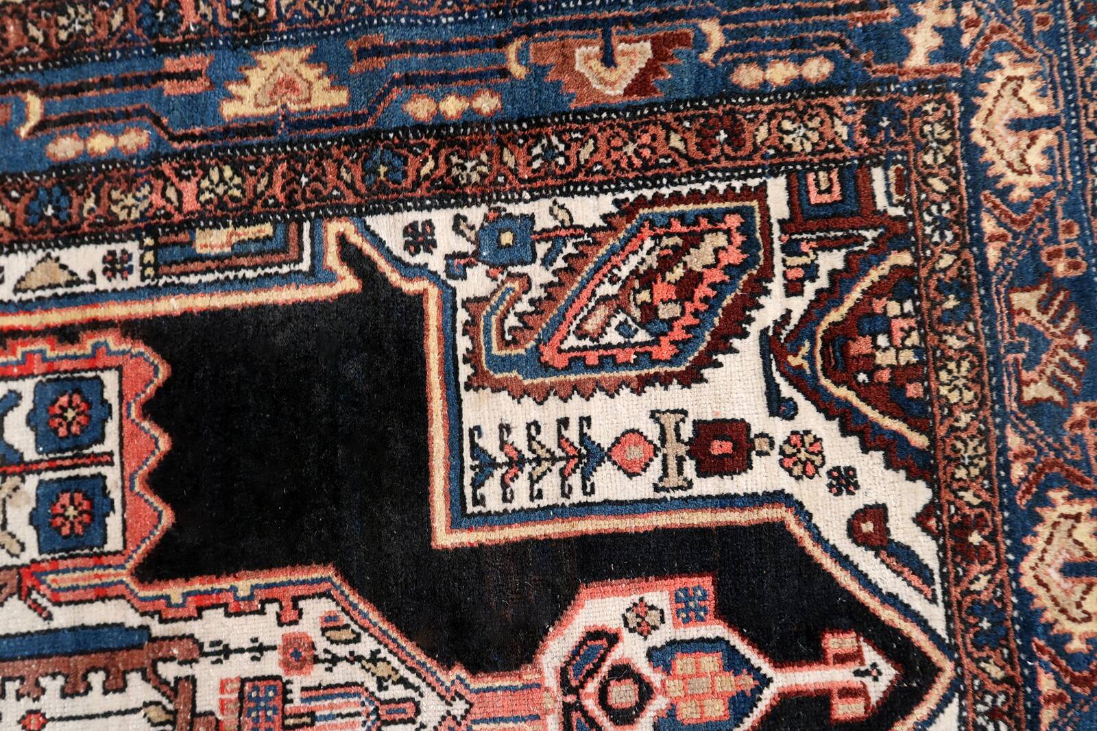 Tapis ancien fait main Malayer 123cm x 199cm - 1C999