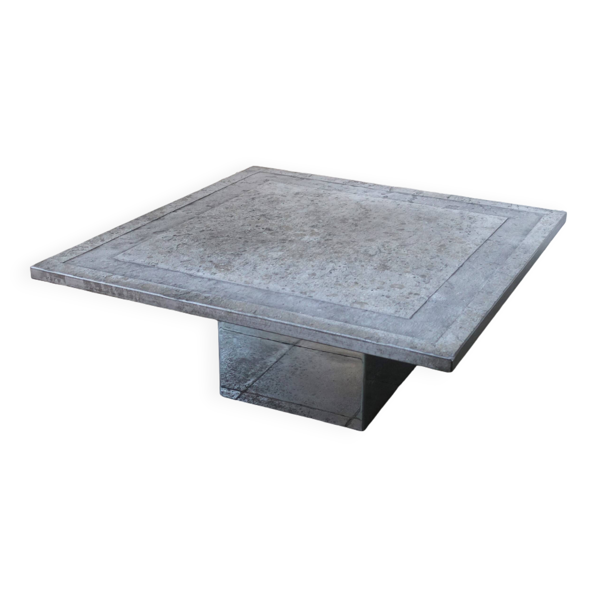 Draenert slate topped coffee table