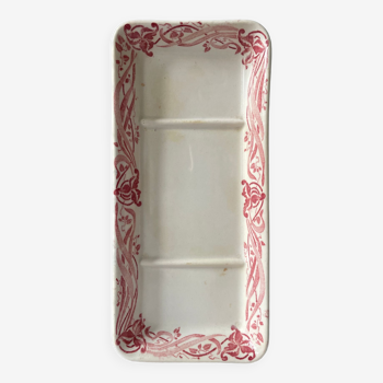 Old earthenware soap holder Creil Montereau