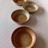 4 Montgolfier stoneware calotte plates