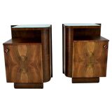 1938s,  Pair of art deco bedside table , Czechoslovakia