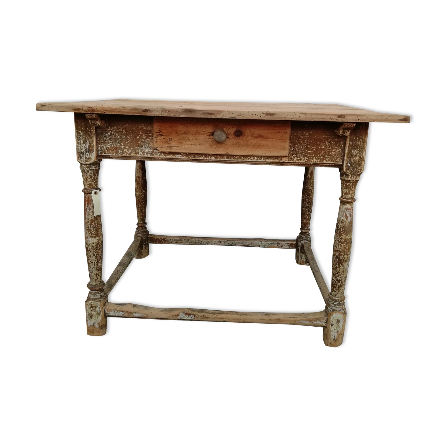 Square farmhouse table, vintage