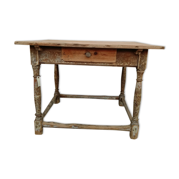 Table de ferme carrée, vintage