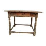 Table de ferme carrée, vintage