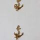 Pair of vintage Swedish brass wall lights