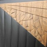 Black and wood art deco sideboard