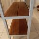 Industrial console iron and exotic wood