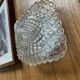 Small antique square vintage wall/ceiling light, 18 cm