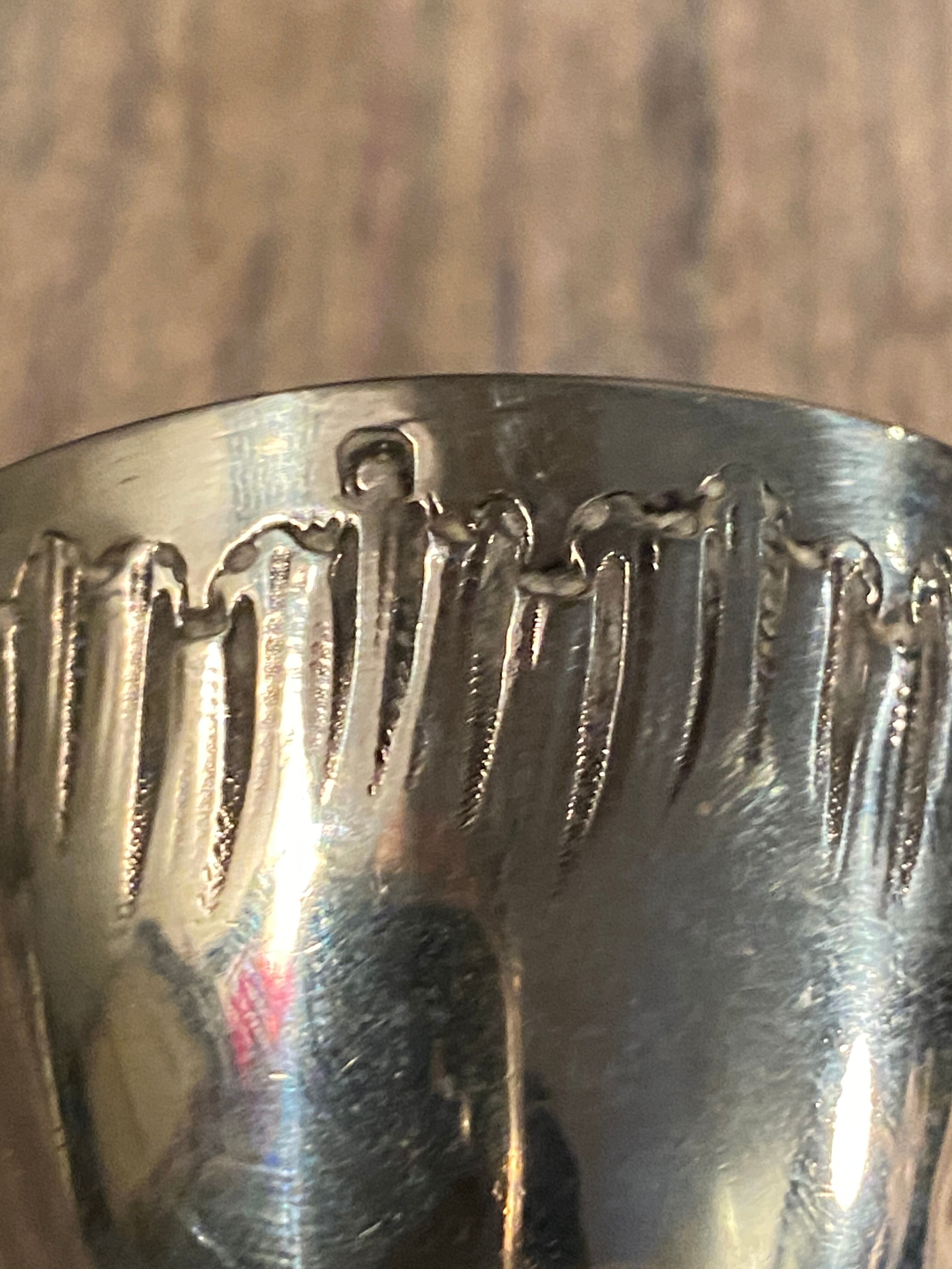 Cockroach on foot tripod in solid silver