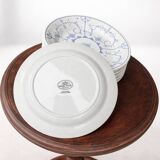 Set of 11 Royal Boch plates – Copenhagen blue decor – Belgian earthenware – Ø