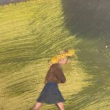 Painting of a woman walking 20th century