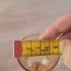 set of 12 stemmed glasses and 3 small vintage pink liqueur glasses in rosaline