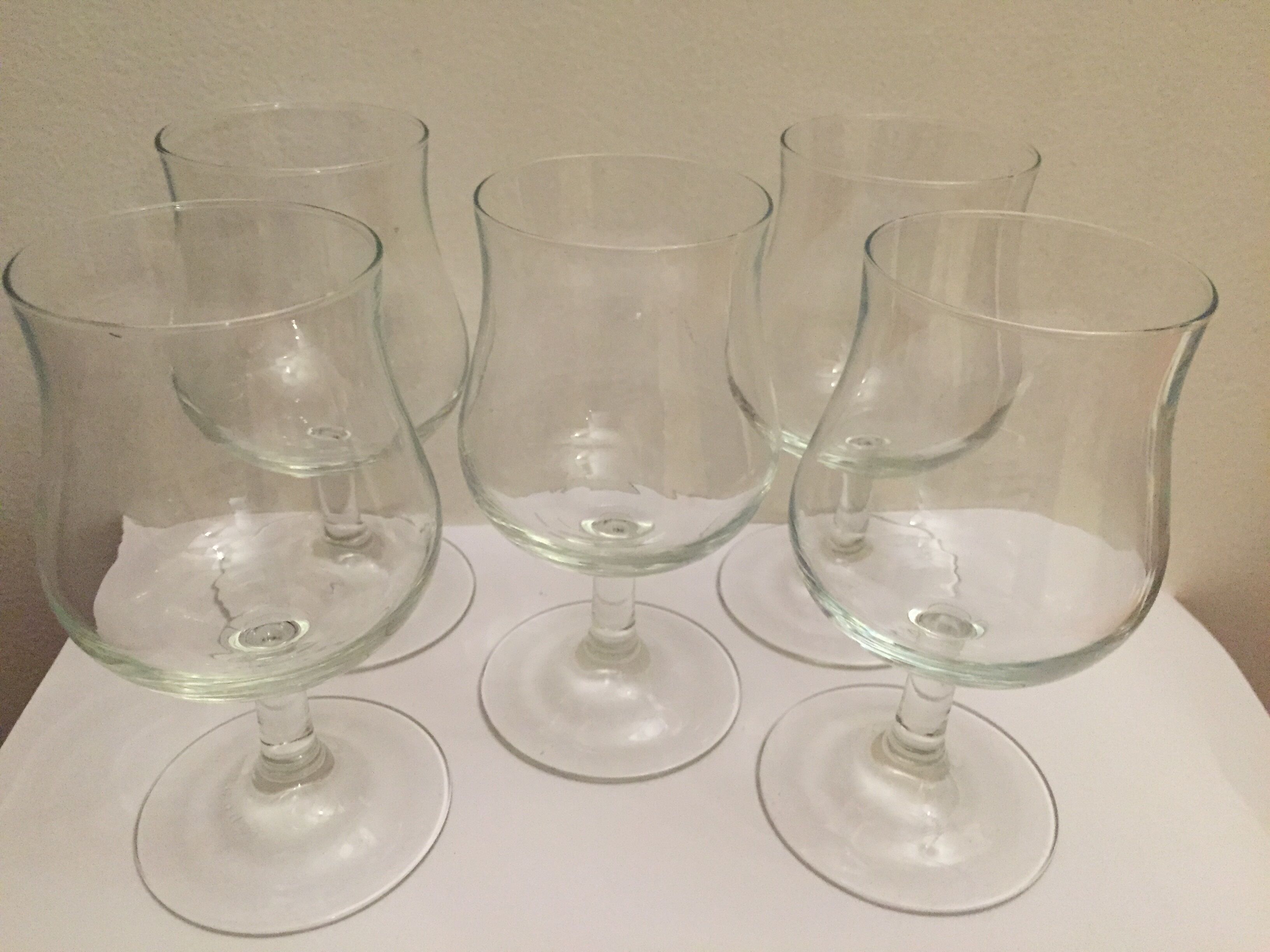 Set of 5 glass