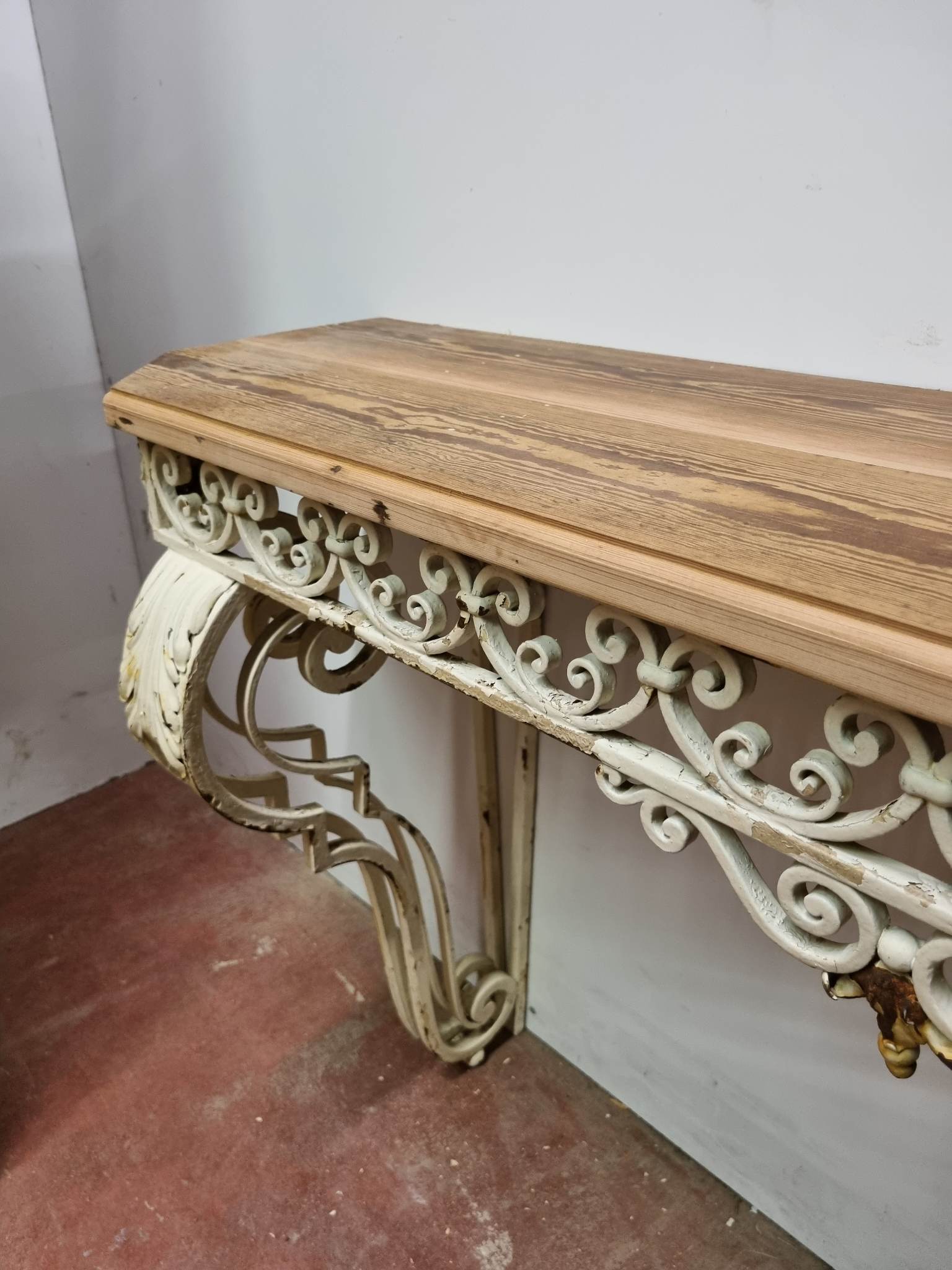 Art Deco wrought iron console